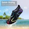 SEEKWAY Water Shoes Women Men Adult Quick-Dry Aqua Socks Barefoot Non Slip for Beach Swim River Pool Lake surf Black SK002(U)(2c-1172 Watermarks)