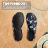 SEEKWAY Water Shoes Women Men Adult Quick-Dry Aqua Socks Barefoot Non Slip for Beach Swim River Pool Lake surf Black SK002(U)(2e-1302 Coconut Tree)