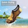 SEEKWAY Water Shoes Women Men Adult Quick-Dry Aqua Socks Barefoot Non Slip for Beach Swim River Pool Lake surf Black SK002(U)(2g-1491 Paisley)