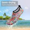 SEEKWAY Water Shoes Women Men Adult Quick-Dry Aqua Socks Barefoot Non Slip for Beach Swim River Pool Lake surf Black SK002(U)(2i-1335 Floral)