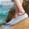 SEEKWAY Water Shoes Women Men Adult Quick-Dry Aqua Socks Barefoot Non Slip for Beach Swim River Pool Lake surf Black SK002(U)(2j-1312 Paint Spot)