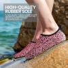 SEEKWAY Water Shoes Women Men Adult Quick-Dry Aqua Socks Barefoot Non Slip for Beach Swim River Pool Lake surf Black SK002(U)(2k-1313 Paint Spot)