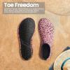 SEEKWAY Water Shoes Women Men Adult Quick-Dry Aqua Socks Barefoot Non Slip for Beach Swim River Pool Lake surf Black SK002(U)(2k-1313 Paint Spot)