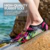 SEEKWAY Water Shoes Women Men Adult Quick-Dry Aqua Socks Barefoot Non Slip for Beach Swim River Pool Lake surf Black SK002(U)(2k-1563 Floral)