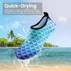 SEEKWAY Water Shoes Women Men Adult Quick-Dry Aqua Socks Barefoot Non Slip for Beach Swim River Pool Lake surf Black SK002(U)(2m-1083 Mermaid Scale)