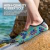 SEEKWAY Water Shoes Women Men Adult Quick-Dry Aqua Socks Barefoot Non Slip for Beach Swim River Pool Lake surf Black SK002(U)(2n-1012 Fern Leaf)