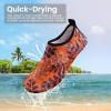 SEEKWAY Water Shoes Women Men Adult Quick-Dry Aqua Socks Barefoot Non Slip for Beach Swim River Pool Lake surf Black SK002(U)(2o-1011 Fern Leaf)