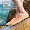 SEEKWAY Water Shoes Women Men Adult Quick-Dry Aqua Socks Barefoot Non Slip for Beach Swim River Pool Lake surf Black SK002(U)(2o-706 Nude Pink)