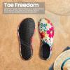 SEEKWAY Water Shoes Women Men Adult Quick-Dry Aqua Socks Barefoot Non Slip for Beach Swim River Pool Lake surf Black SK002(U)(2p-1363 Floral)
