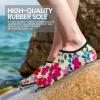 SEEKWAY Water Shoes Women Men Adult Quick-Dry Aqua Socks Barefoot Non Slip for Beach Swim River Pool Lake surf Black SK002(U)(2p-1363 Floral)