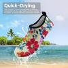 SEEKWAY Water Shoes Women Men Adult Quick-Dry Aqua Socks Barefoot Non Slip for Beach Swim River Pool Lake surf Black SK002(U)(2p-1363 Floral)
