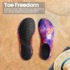 SEEKWAY Water Shoes Women Men Adult Quick-Dry Aqua Socks Barefoot Non Slip for Beach Swim River Pool Lake surf Black SK002(U)(2q-1024 Love Rainbow)