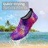 SEEKWAY Water Shoes Women Men Adult Quick-Dry Aqua Socks Barefoot Non Slip for Beach Swim River Pool Lake surf Black SK002(U)(2q-1024 Love Rainbow)