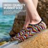 SEEKWAY Water Shoes Women Men Adult Quick-Dry Aqua Socks Barefoot Non Slip for Beach Swim River Pool Lake surf Black SK002(U)(2t-1044 Rainbow Curve)