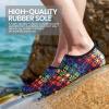 SEEKWAY Water Shoes Women Men Adult Quick-Dry Aqua Socks Barefoot Non Slip for Beach Swim River Pool Lake surf Black SK002(U)(2v-1115 Storm at Sea)