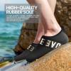 SEEKWAY Water Shoes Women Men Adult Quick-Dry Aqua Socks Barefoot Non Slip for Beach Swim River Pool Lake surf Black SK002(U)(6b-901 Golden)