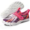 SEEKWAY Barefoot Water Shoes for Kids – Wide Toe Box and Quick-Dry Sand Shoes Toddler for Hiking Swim Beach Pool Kayak Sport Accessories, Camping Essentials Must-Haves for Boys Girls Sizes(2b-white Pink)