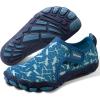 SEEKWAY Barefoot Water Shoes for Kids – Wide Toe Box and Quick-Dry Sand Shoes Toddler for Hiking Swim Beach Pool Kayak Sport Accessories, Camping Essentials Non-Slip for Boys Girls Sizes(4a-201 Black Blue)