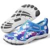 SEEKWAY Barefoot Water Shoes for Kids – Wide Toe Box and Quick-Dry Sand Shoes Toddler for Hiking Swim Beach Pool Kayak Sport Accessories, Camping Essentials Non-Slip for Boys Girls Sizes(2e-109 Blue Shark)