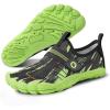 SEEKWAY Barefoot Water Shoes for Kids – Wide Toe Box and Quick-Dry Sand Shoes Toddler for Hiking Swim Beach Pool Kayak Sport Accessories, Camping Essentials Must-Haves for Boys Girls Sizes(1d-black Green)