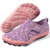SEEKWAY Barefoot Water Shoes for Kids – Wide Toe Box and Quick-Dry Sand Shoes Toddler for Hiking Swim Beach Pool Kayak Sport Accessories, Camping Essentials Non-Slip for Boys Girls Sizes(4b-202 Pink Purple)