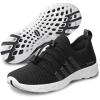 SEEKWAY Mens Womens Water Shoes Quick Dry Aqua Shoes Barefoot for Beach Surf Hiking Pool Water Sports(1g-black White)