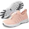 SEEKWAY Mens Womens Water Shoes Quick Dry Aqua Shoes Barefoot for Beach Surf Hiking Pool Water Sports(1n-champagne)