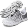 SEEKWAY Mens Womens Water Shoes Quick Dry Aqua Shoes Barefoot for Beach Surf Hiking Pool Water Sports(1p-light Grey)