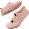 SEEKWAY Water Shoes Men Women Adult Quick-Dry Aqua Sock Barefoot for Beach Swim River Pool Lake Hiking Kayaking Surfing(1d-413 Nude Pink)