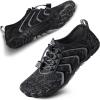 SEEKWAY Water Shoes Men Women Adult Quick-Dry Aqua Sock Barefoot for Beach Swim River Pool Lake Hiking Kayaking Surfing(1o-506 Black)