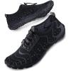 SEEKWAY Water Shoes Men Women Adult Quick-Dry Aqua Sock Barefoot for Beach Swim River Pool Lake Hiking Kayaking Surfing(3g-401 Black)