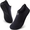 SEEKWAY Water Shoes Quick-Dry Aqua Socks Barefoot Slip-on for Beach Pool Swim River Yoga Lake Surf Women Men Black SK001(3a-741 Black)