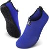 SEEKWAY Water Shoes Quick-Dry Aqua Socks Barefoot Slip-on for Beach Pool Swim River Yoga Lake Surf Women Men Black SK001(3c-743 Blue)