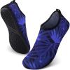 SEEKWAY Water Shoes Quick-Dry Aqua Socks Barefoot Slip-on for Beach Pool Swim River Yoga Lake Surf Women Men Black SK001(7ba-tree Shadow)