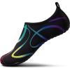 SEEKWAY Water Shoes Women Men Adult Quick-Dry Aqua Socks Barefoot Non Slip for Beach Swim River Pool Lake surf Black SK002(U)(2c-1172 Watermarks)
