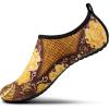 SEEKWAY Water Shoes Women Men Adult Quick-Dry Aqua Socks Barefoot Non Slip for Beach Swim River Pool Lake surf Black SK002(U)(2g-1491 Paisley)