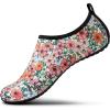 SEEKWAY Water Shoes Women Men Adult Quick-Dry Aqua Socks Barefoot Non Slip for Beach Swim River Pool Lake surf Black SK002(U)(2i-1335 Floral)