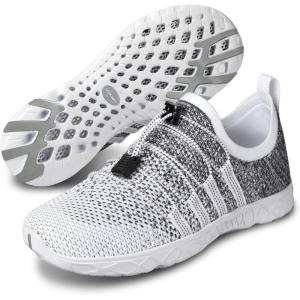 SEEKWAY Mens Womens Water Shoes Quick Dry Aqua Shoes Barefoot for Beach Surf Hiking Pool Water Sports(1p-light Grey)