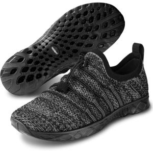 SEEKWAY Mens Womens Water Shoes Quick Dry Aqua Shoes Barefoot for Beach Surf Hiking Pool Water Sports(1t-black)