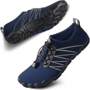 SEEKWAY Water Shoes Men Women Adult Quick-Dry Aqua Sock Barefoot for Beach Swim River Pool Lake Hiking Kayaking Surfing(1l-424 Dark Blue)