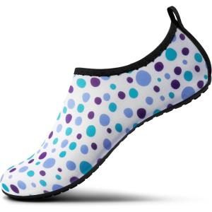 SEEKWAY Water Shoes Women Men Adult Quick-Dry Aqua Socks Barefoot Non Slip for Beach Swim River Pool Lake surf Black SK002(U)(2l-1062 Wave Point)
