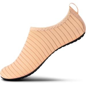 SEEKWAY Water Shoes Women Men Adult Quick-Dry Aqua Socks Barefoot Non Slip for Beach Swim River Pool Lake surf Black SK002(U)(2o-706 Nude Pink)