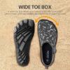 SEEKWAY Barefoot Water Shoes for Kids – Wide Toe Box and Quick-Dry Sand Shoes Toddler for Hiking Swim Beach Pool Kayak Sport Accessories, Camping Essentials Non-Slip for Boys Girls Sizes(4d-204 Deep Gray)