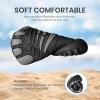 SEEKWAY Barefoot Water Shoes for Kids – Wide Toe Box and Quick-Dry Sand Shoes Toddler for Hiking Swim Beach Pool Kayak Sport Accessories, Camping Essentials Non-Slip for Boys Girls Sizes(4d-204 Deep Gray)