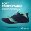 SEEKWAY Water Shoes Aqua Socks Barefoot Quick-Dry Slip-on for Women Men Beach Pool Swim River Lake Surf Drop Blue SK001