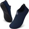 SEEKWAY Water Shoes Aqua Socks Barefoot Quick-Dry Slip-on for Women Men Beach Pool Swim River Lake Surf Drop Blue SK001